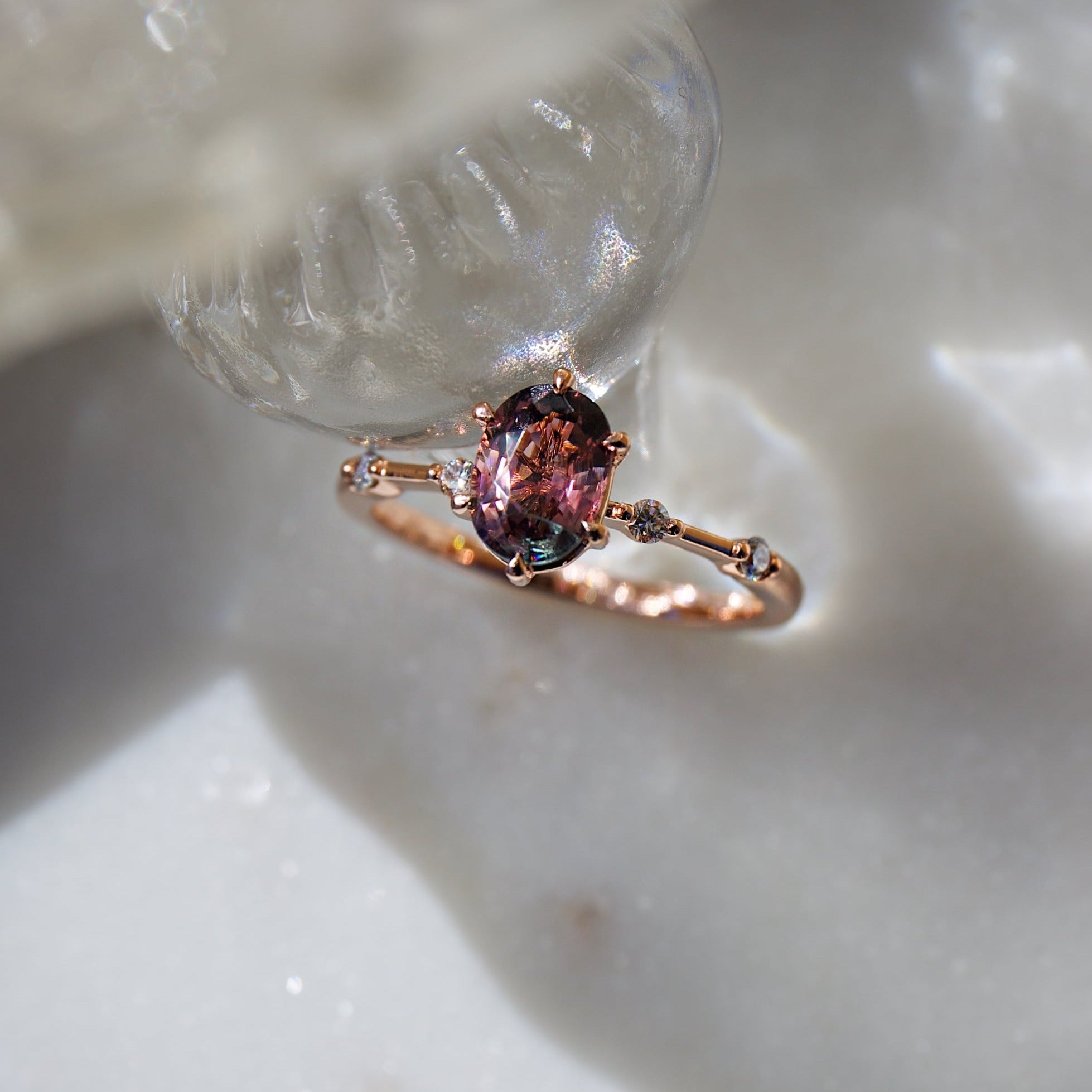 Mia Watermelon Tourmaline Ring
