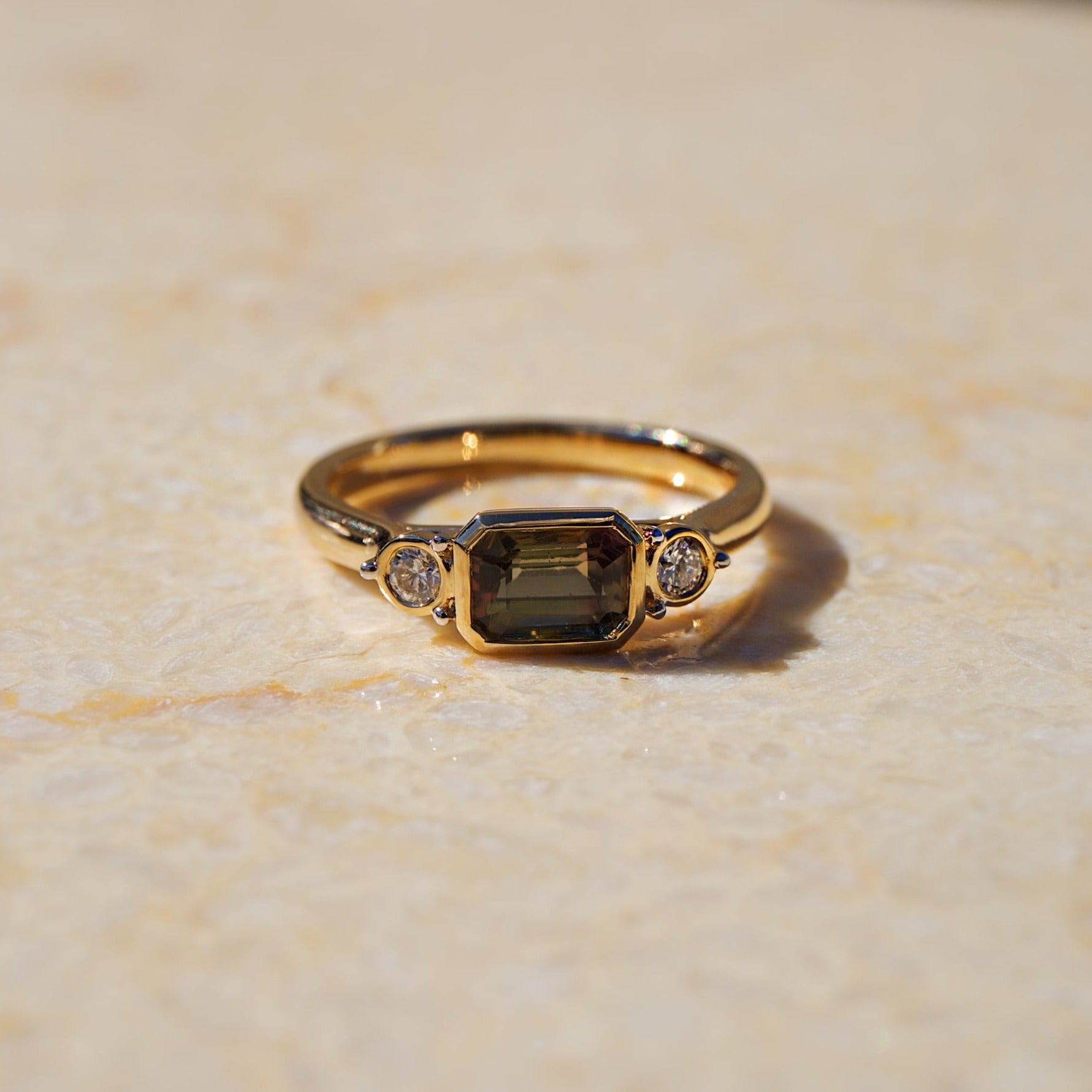 Isabella Watermelon Tourmaline Ring