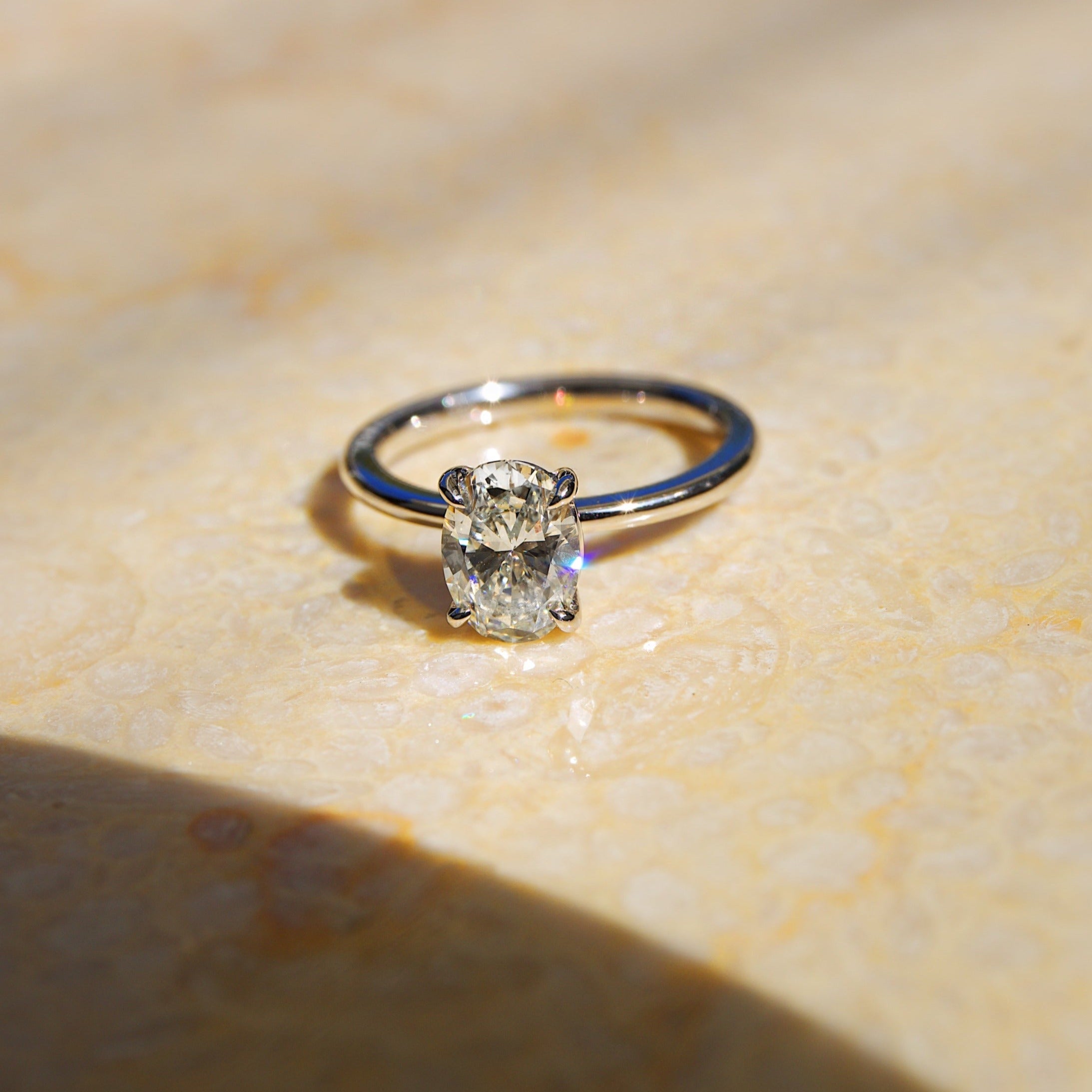 Oval Cut Diamond Ring 1.5ct G/VS2 GIA