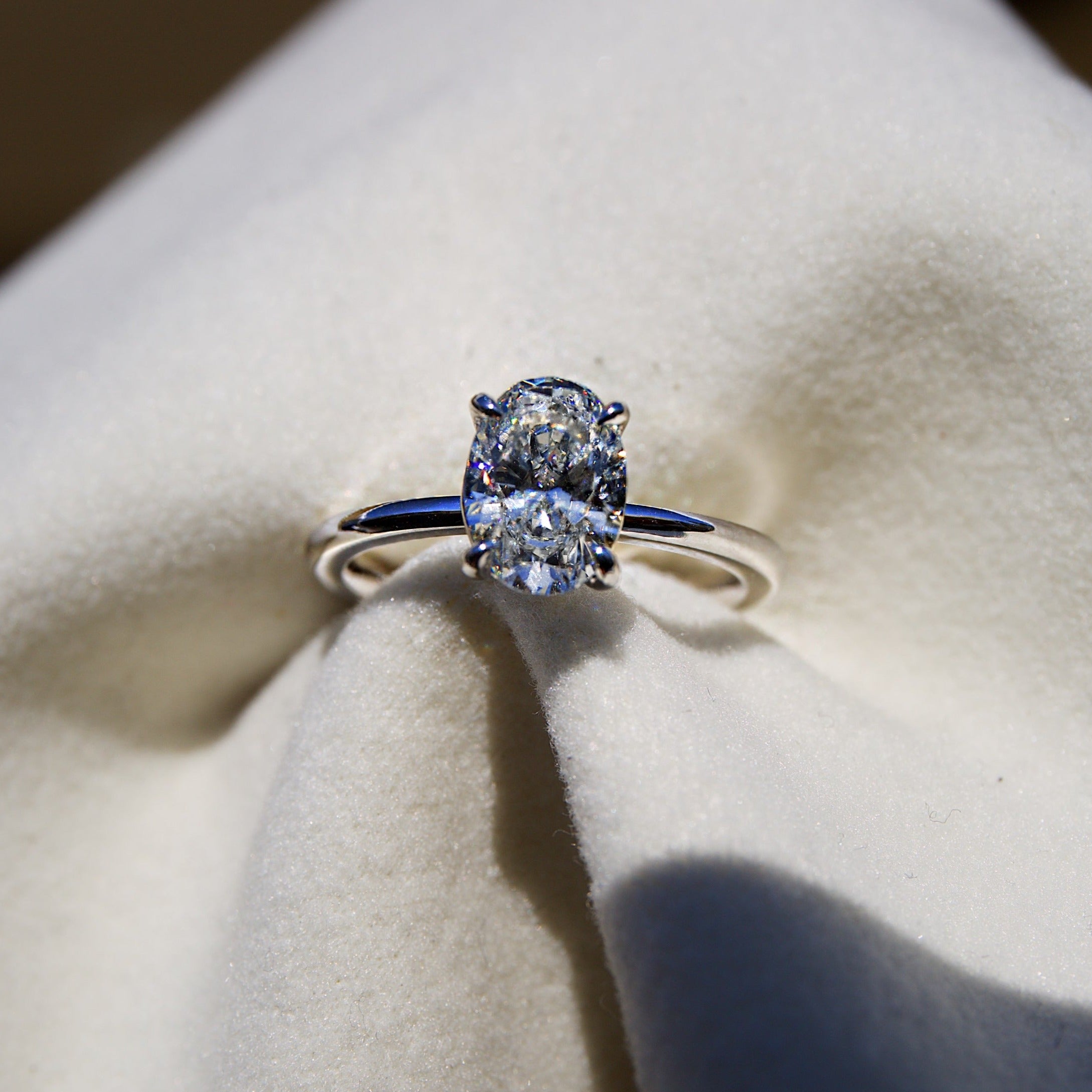 Oval Cut Diamond Ring 1.5ct G/VS2 GIA