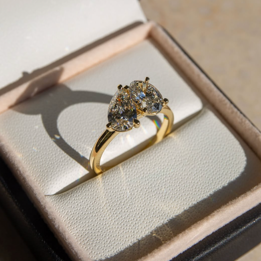 Michelle Toi et Moi Lab Diamond Ring