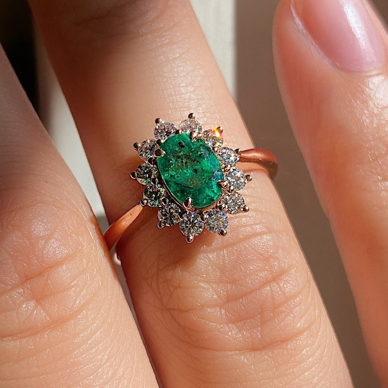 Emerald Bloom Ring
