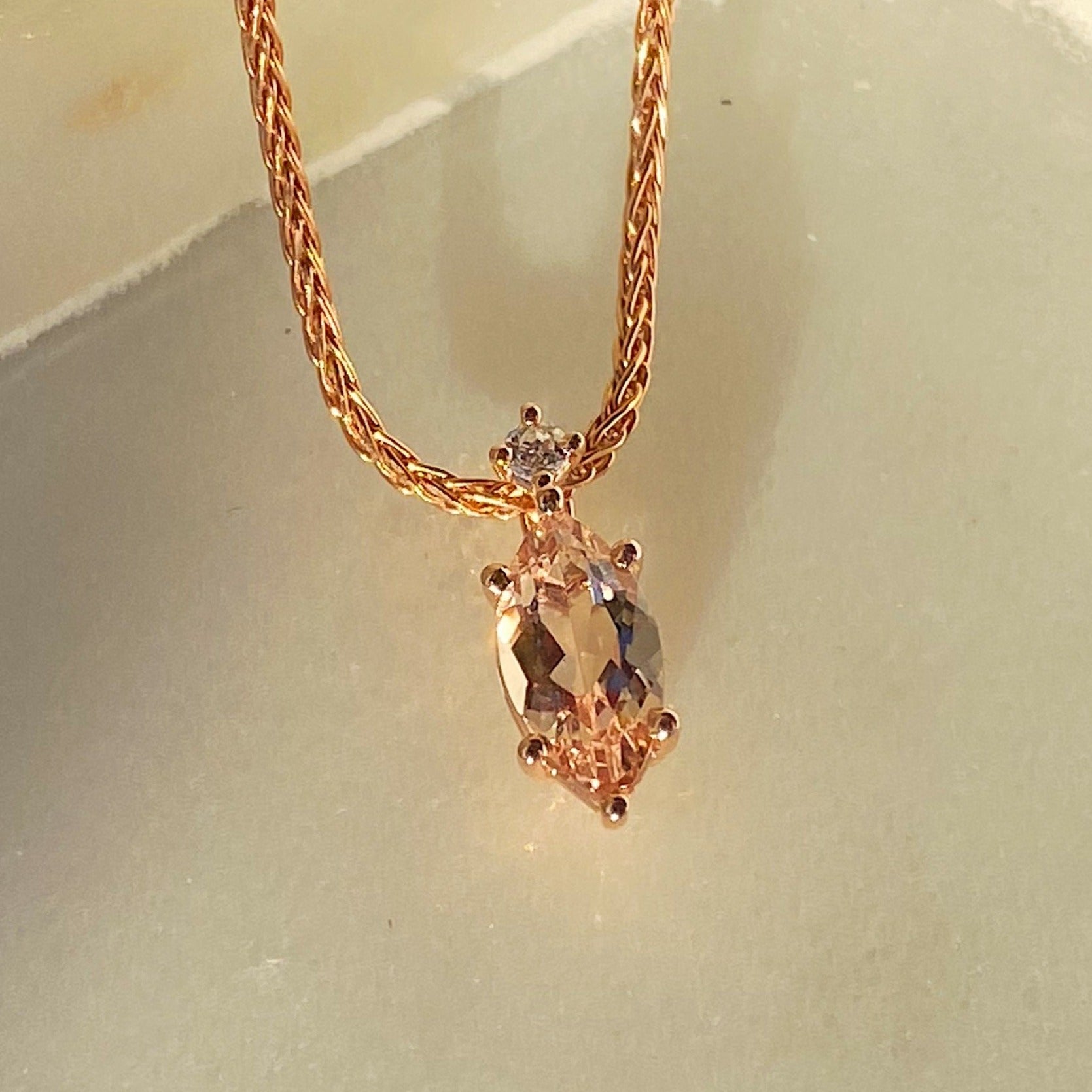 Cira Morganite Pendant