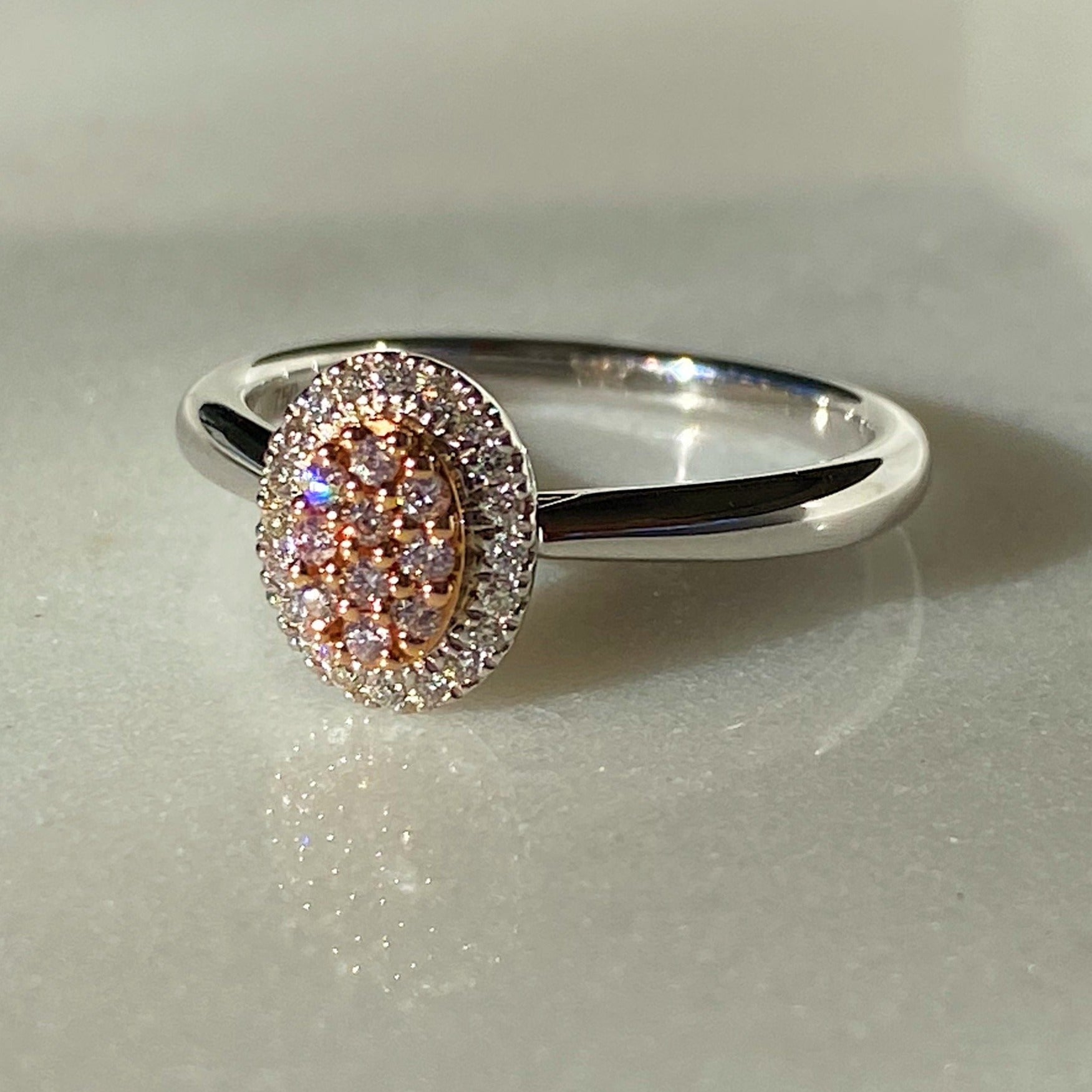 Lea Blush Pink Diamond Ring