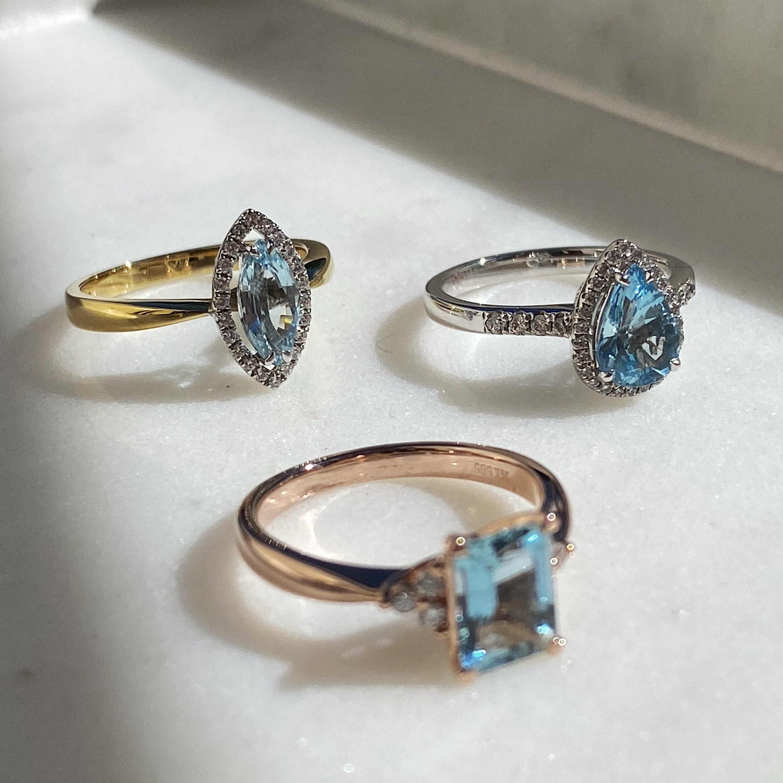 Aurora Aquamarine Ring
