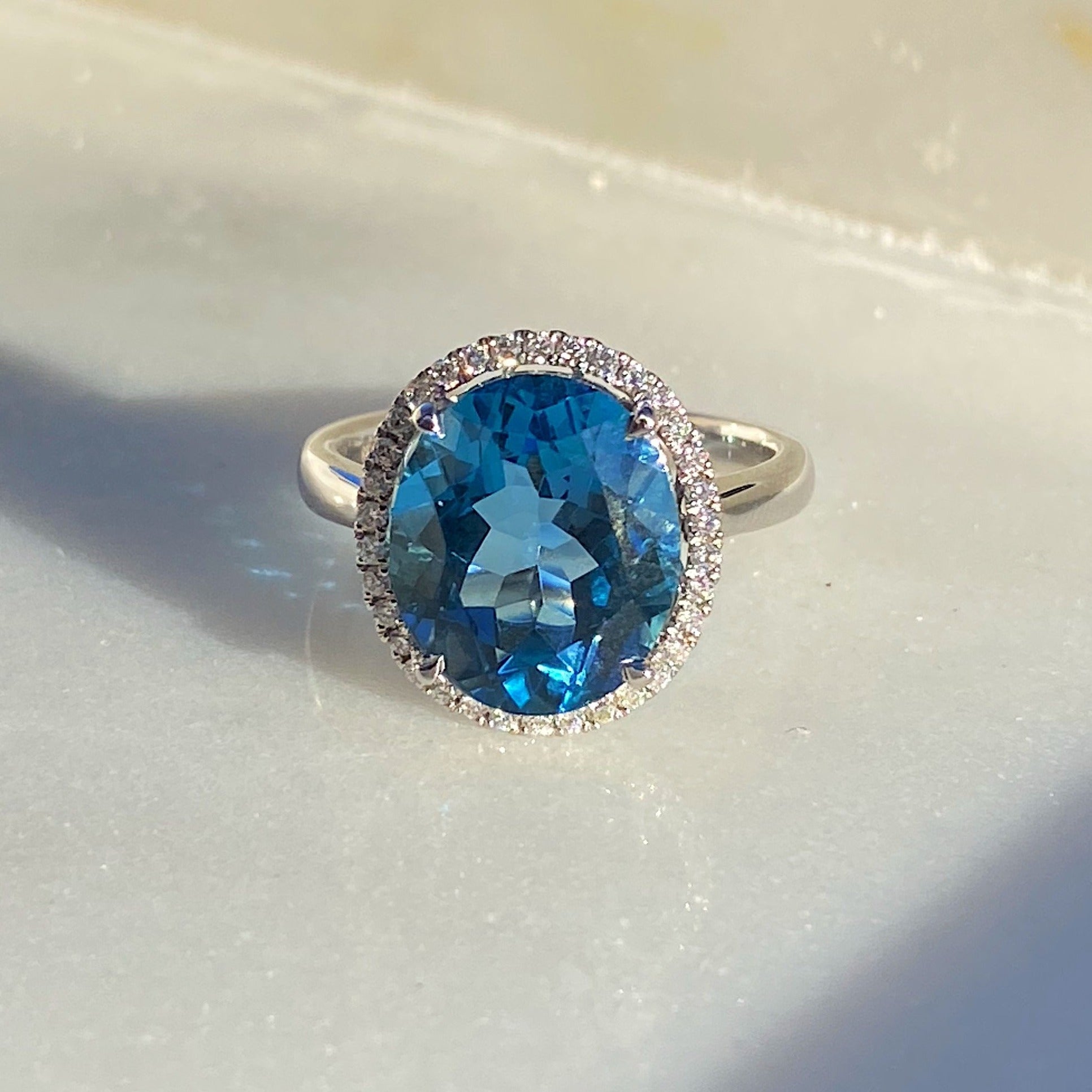 Emery London Blue Topaz Ring