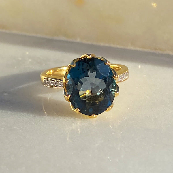 Athena London Blue Topaz Ring