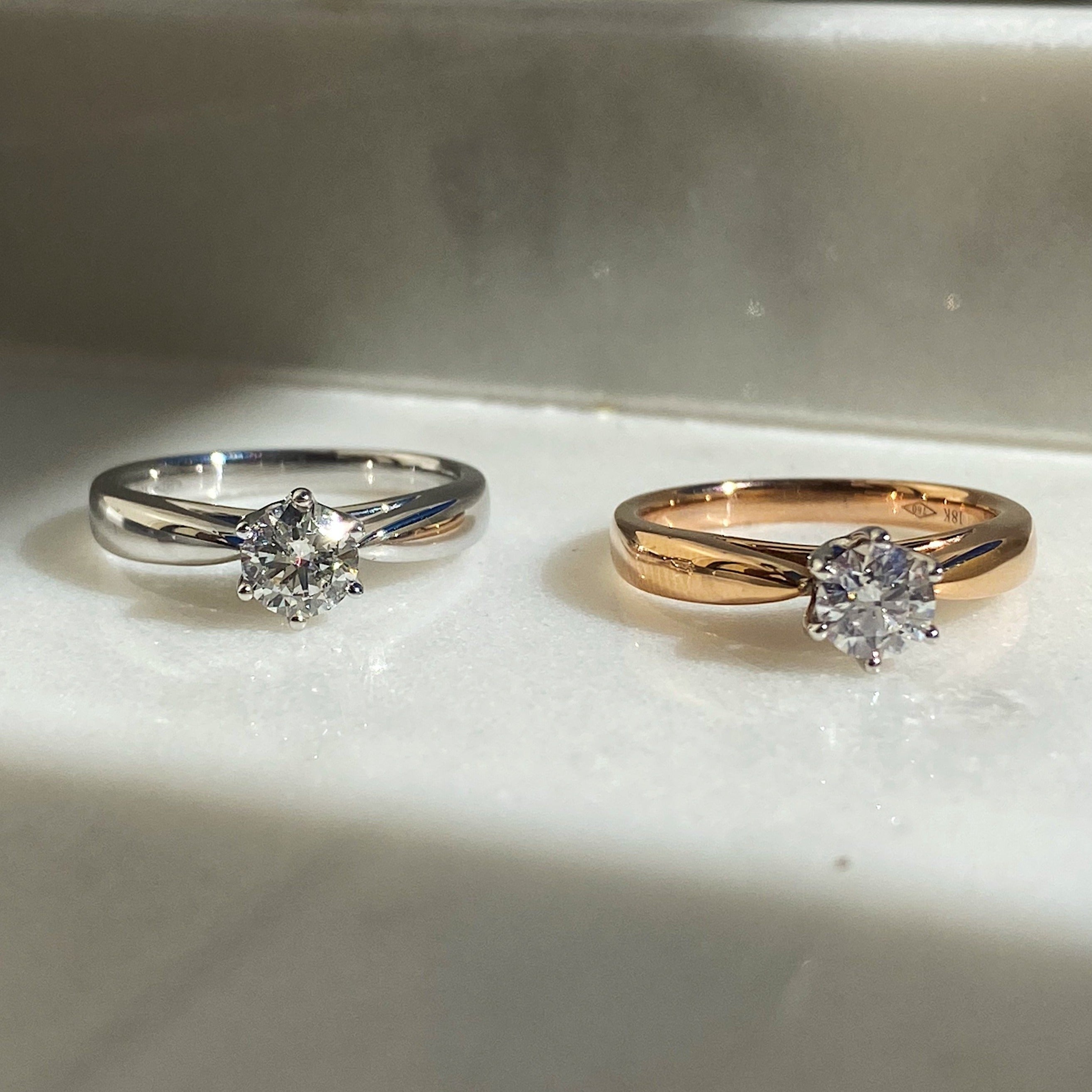 Aria Diamond Rosegold Ring