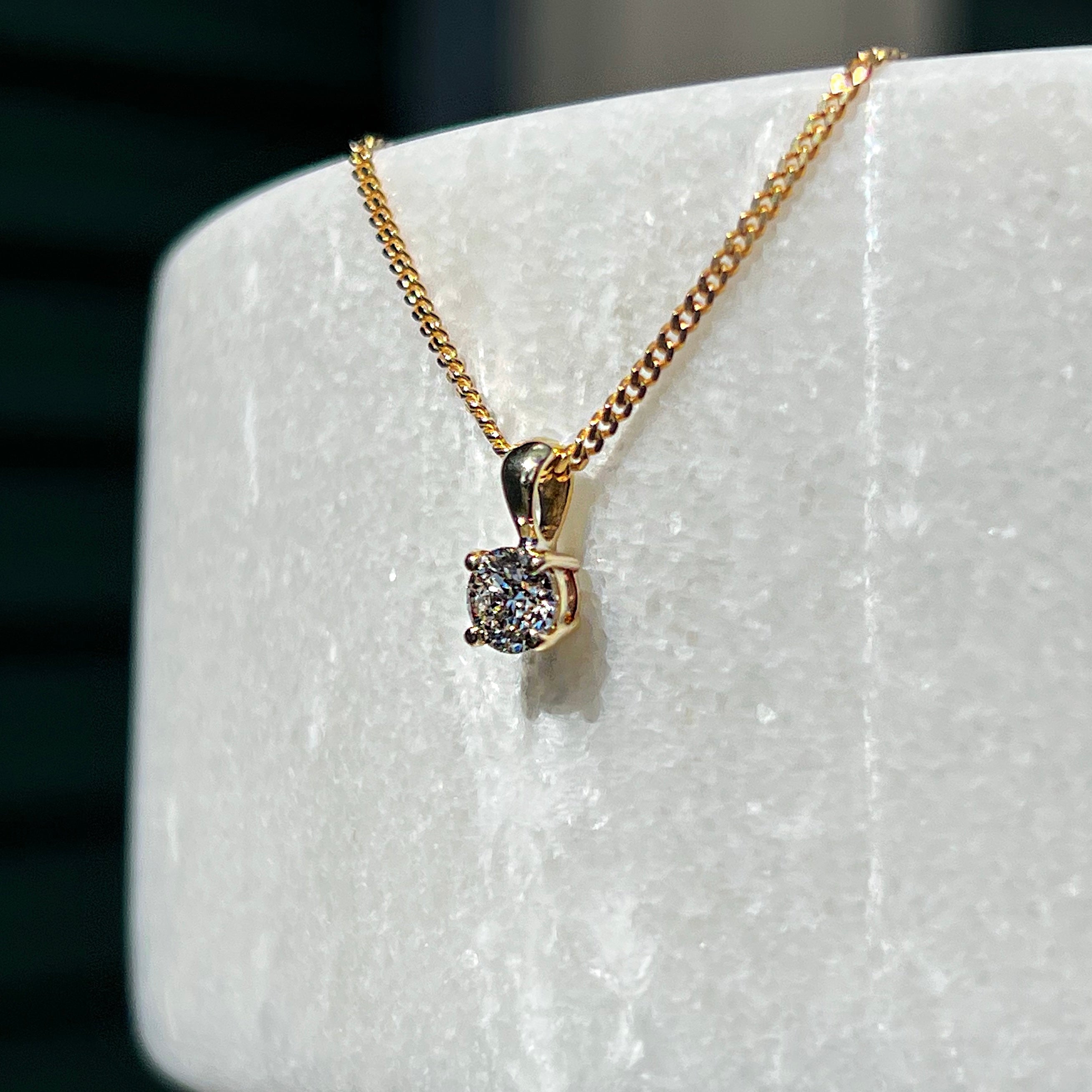 Solitaire Diamond Pendant