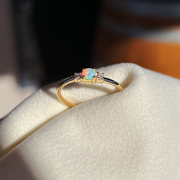Opal Trilogy Ring