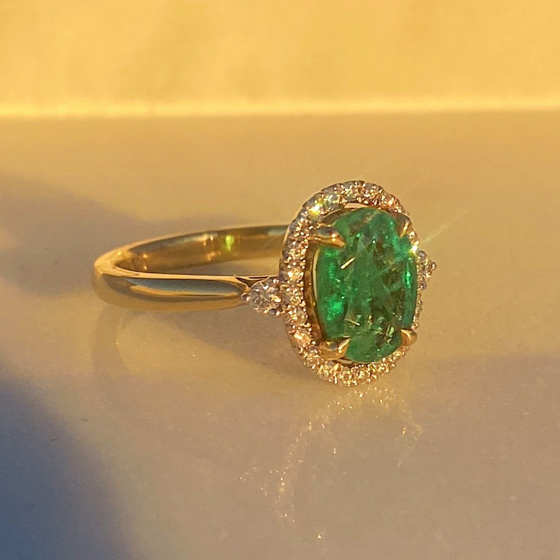Emerald Amanda Ring