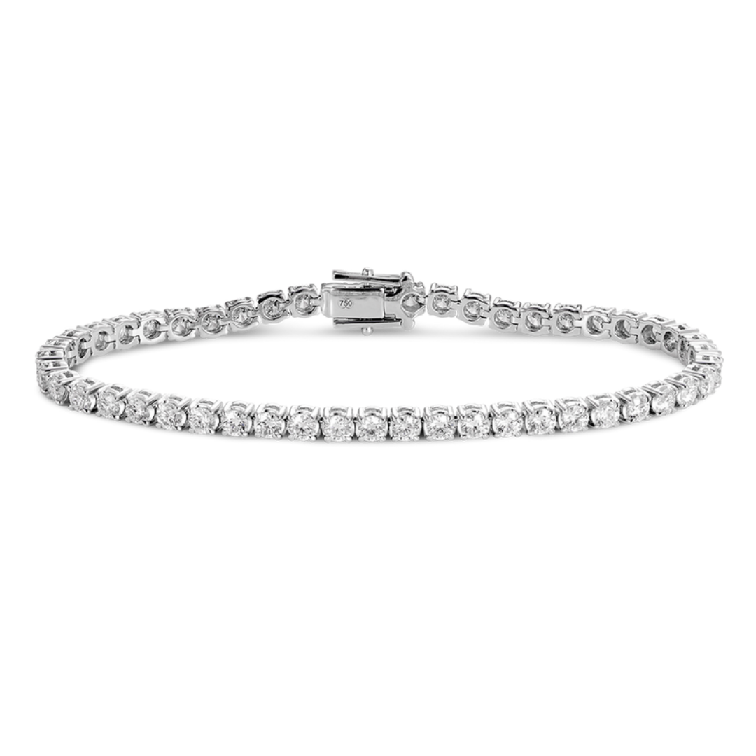 Tennis Bracelet 6.80CT | 18CT White Gold