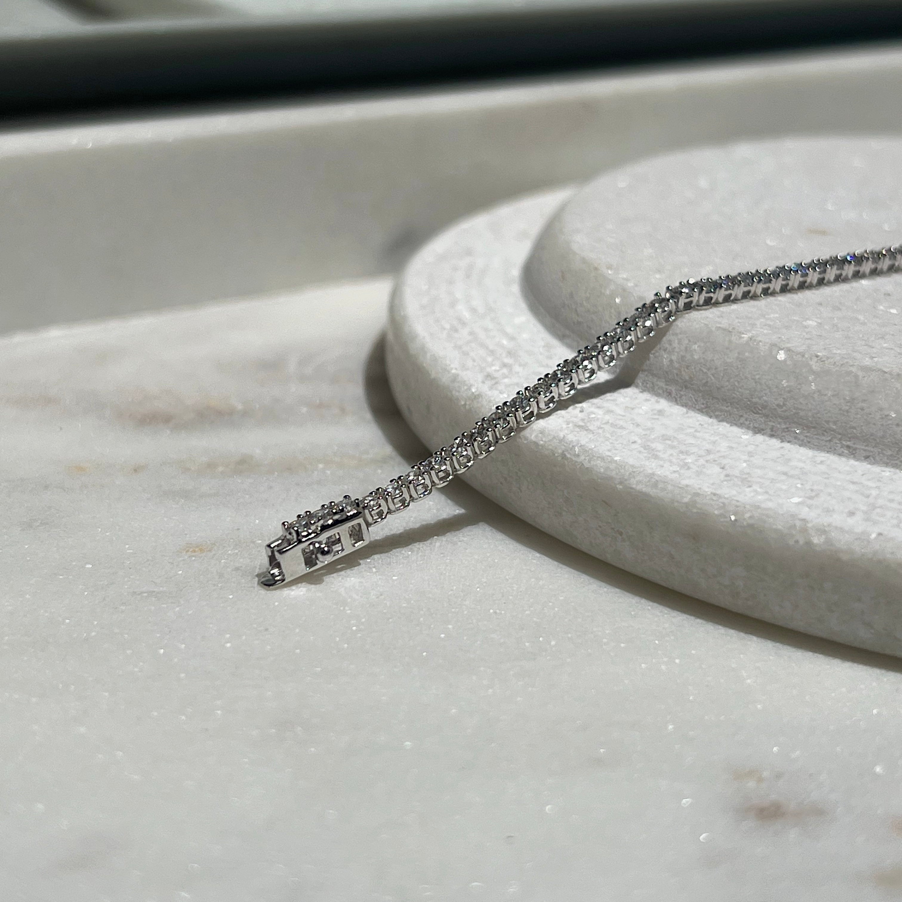 Lab Diamond Tennis Bracelet 7.65CT | 18CT Rose Gold