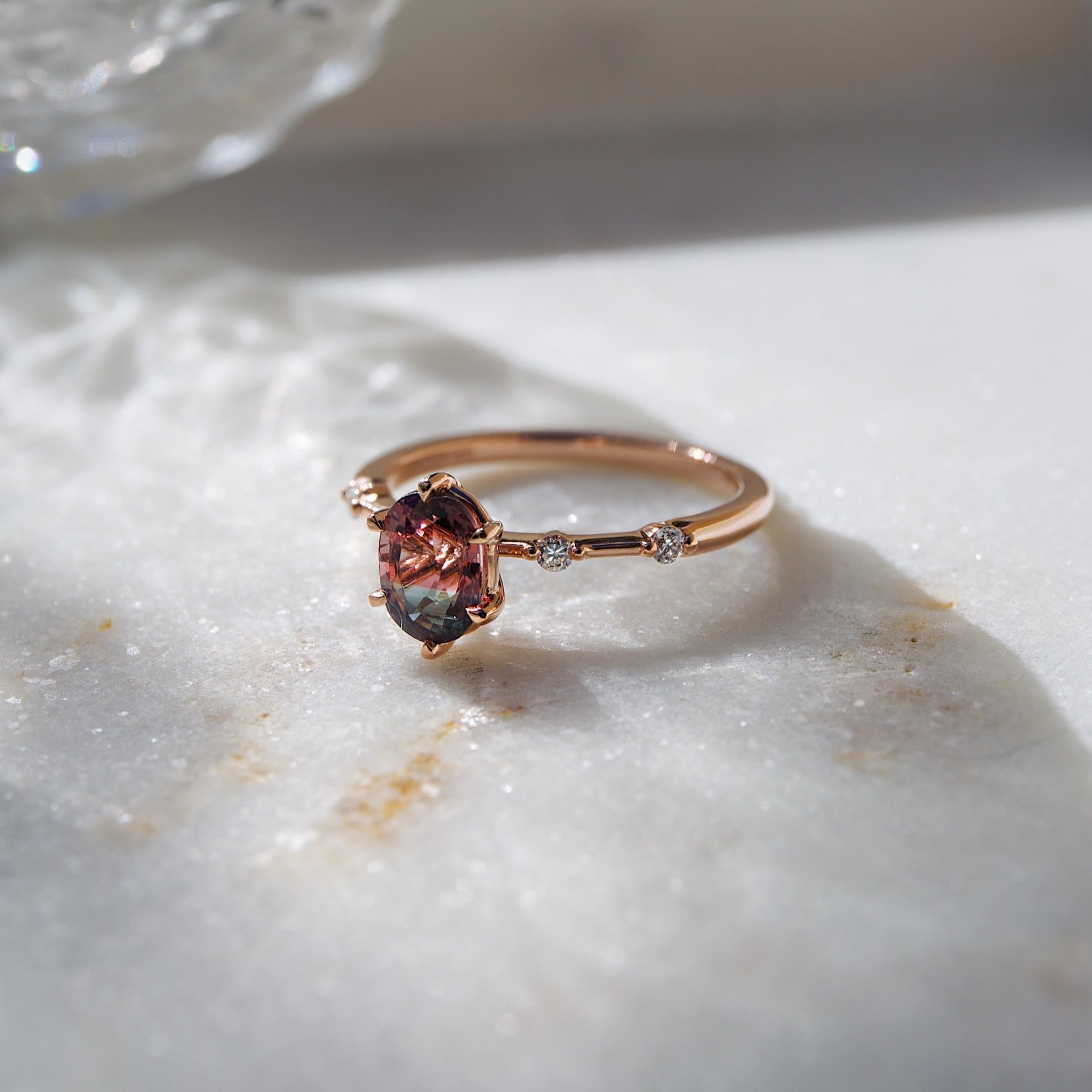 Mia Watermelon Tourmaline Ring