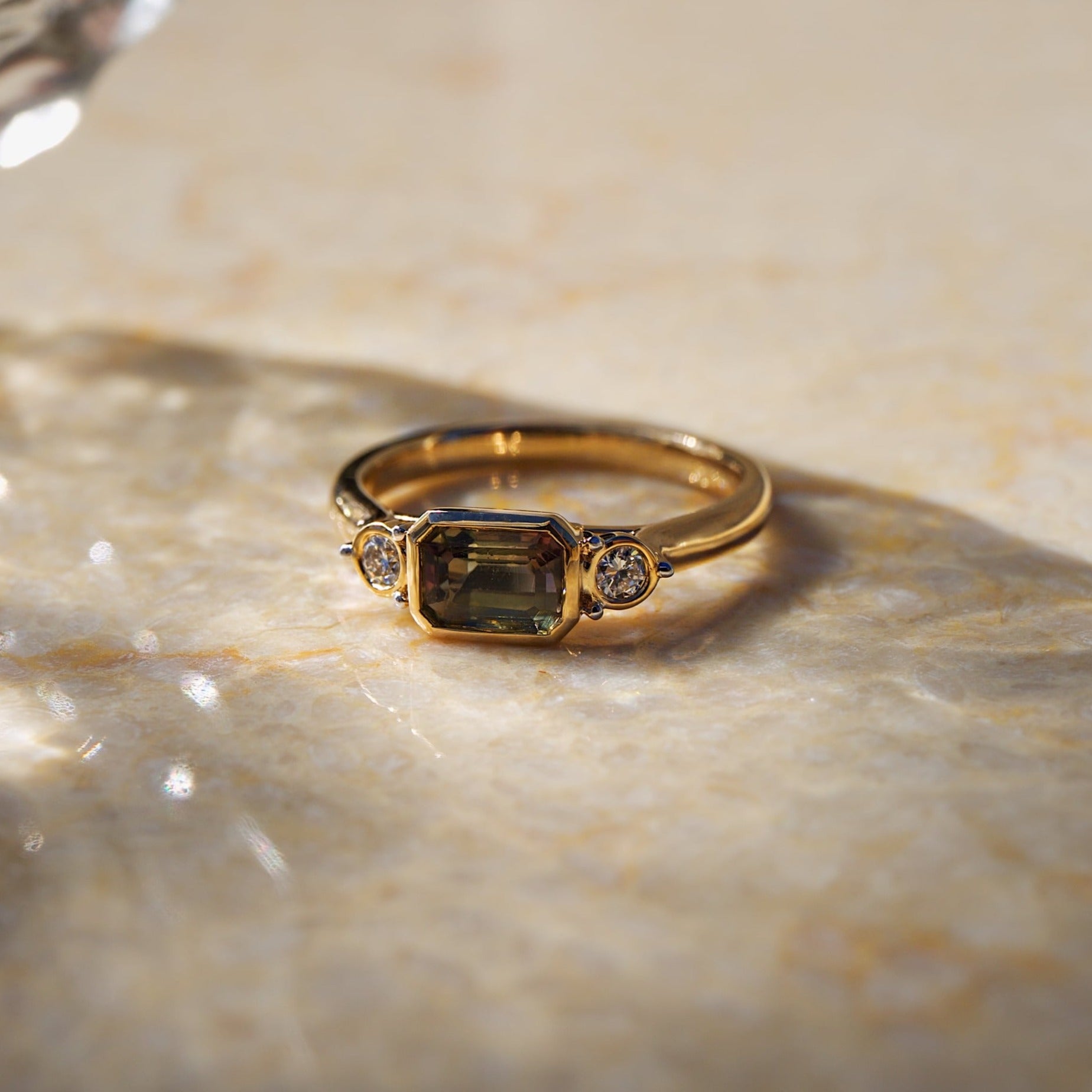 Isabella Watermelon Tourmaline Ring