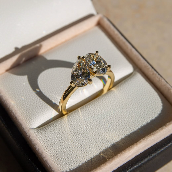 Michelle Toi et Moi Lab Diamond Ring