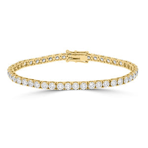 Lab Diamond Tennis Bracelet 7.65CT | 18CT Yellow Gold