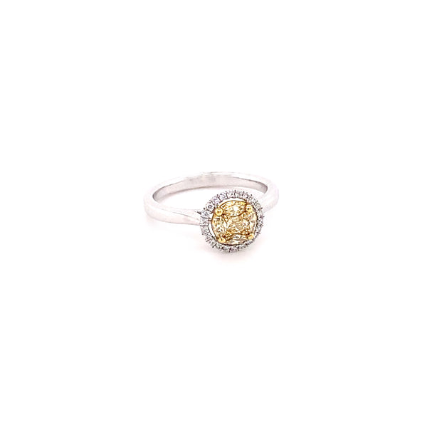 Yellow Diamond Bloom Ring