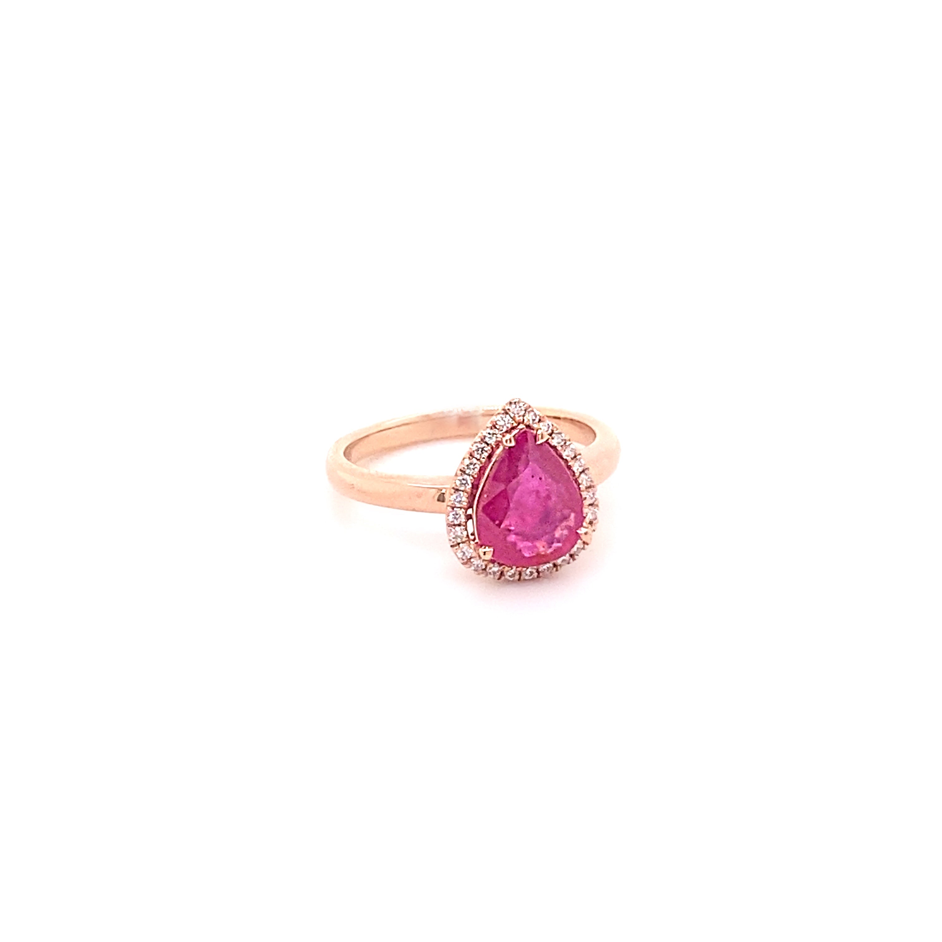 Ruby Teardrop Ring