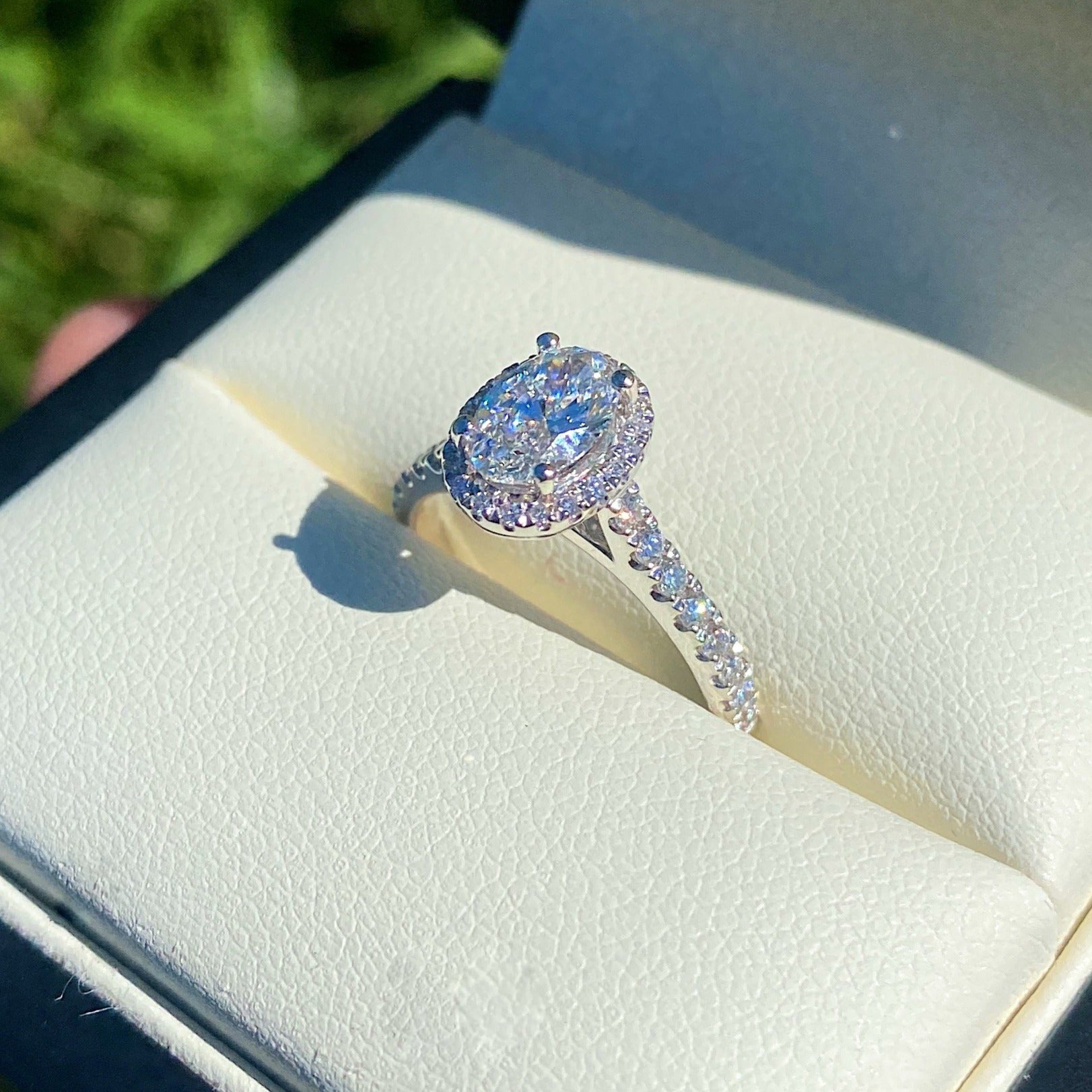 Oval Diamond Ring 0.80ct F/SI1