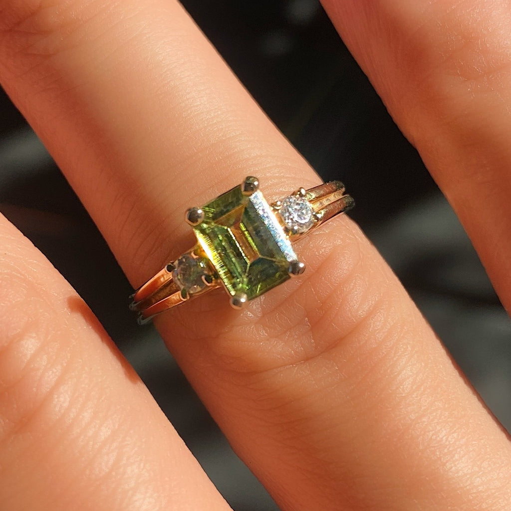 Peridot Lily Ring