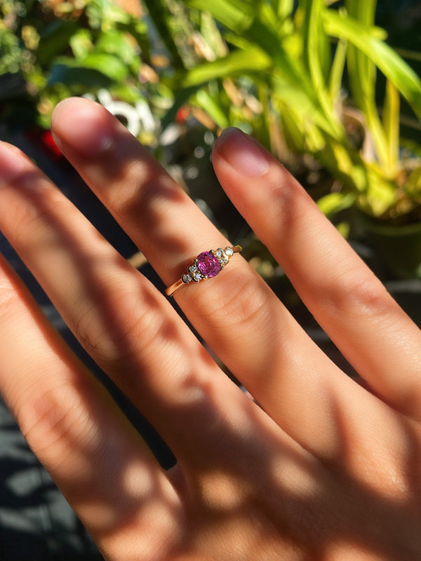 Pink Sapphire Grace Ring