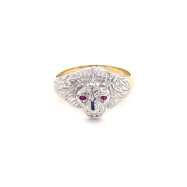 Ruby Lion Ring