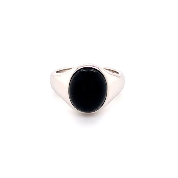 Onyx Platinum Ring
