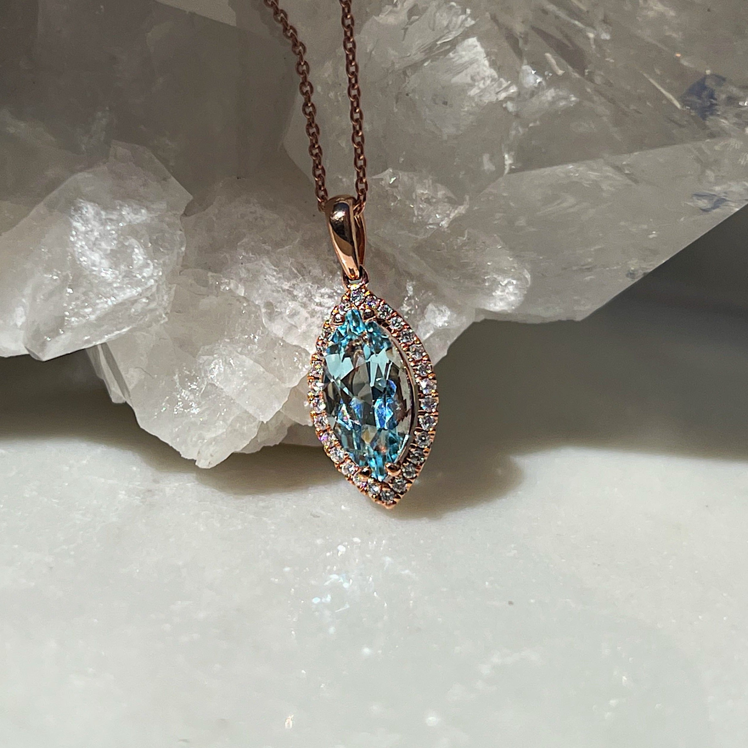 Inés Aquamarine Pendant
