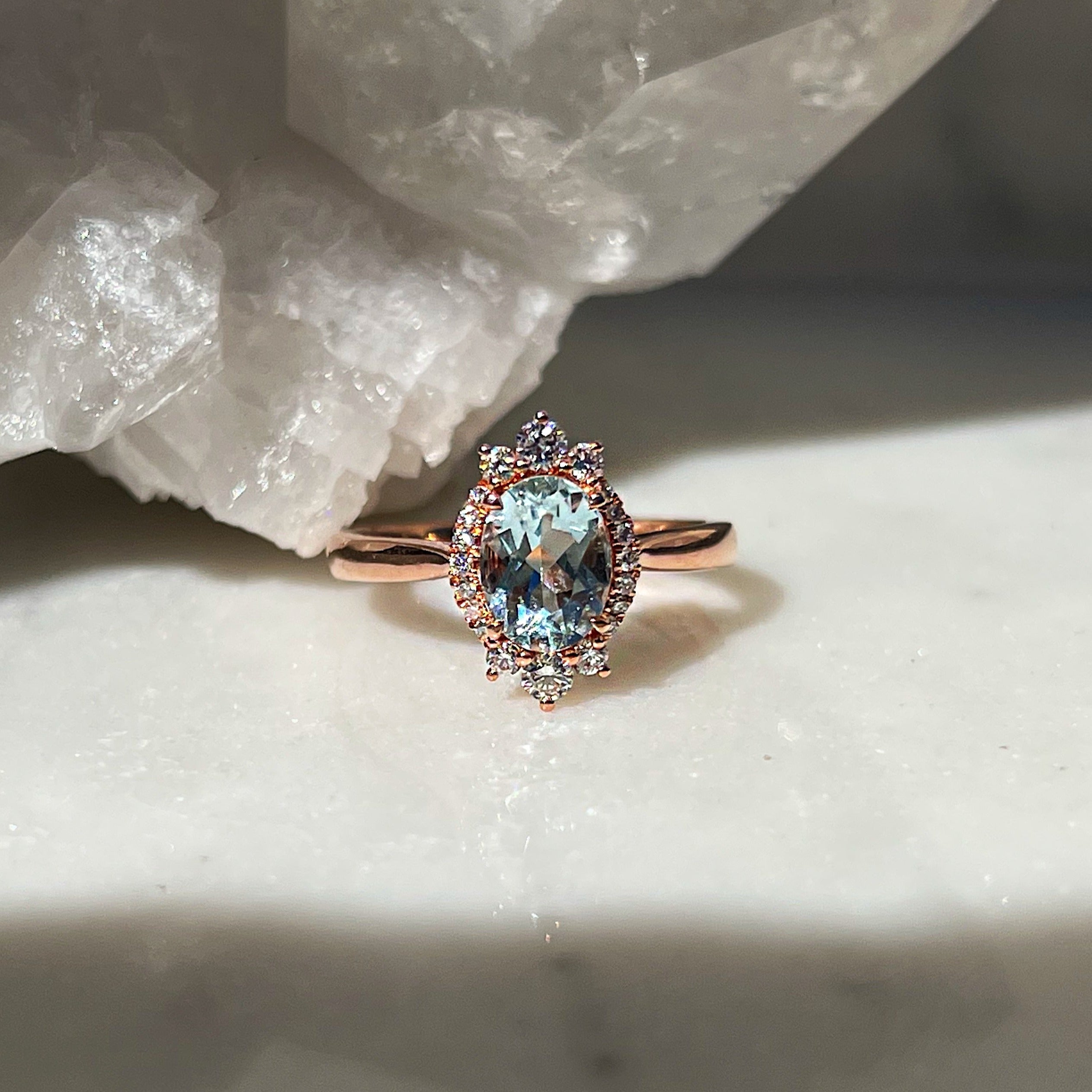 Véronique Aquamarine Ring