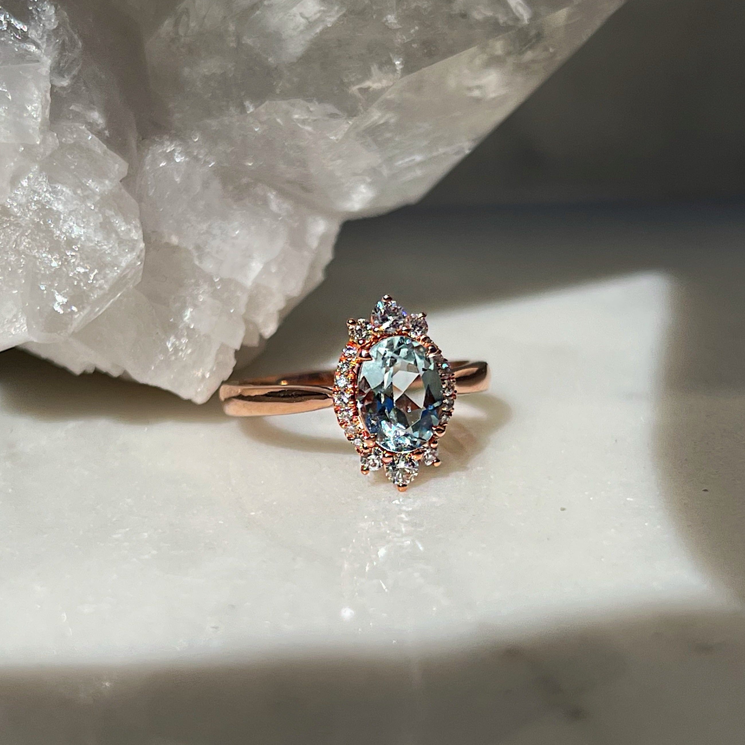 Véronique Aquamarine Ring