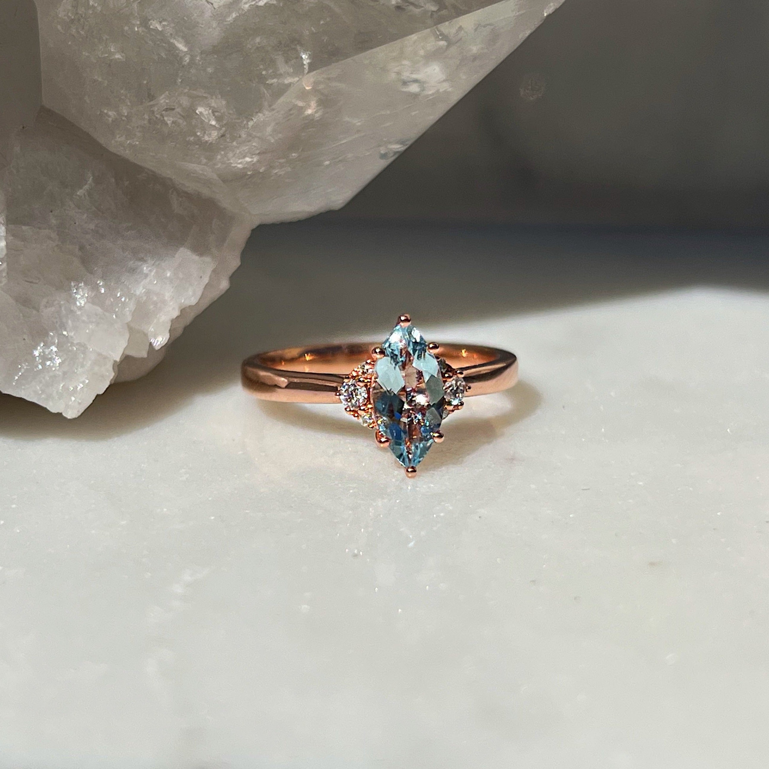 Clarisse Aquamarine Ring