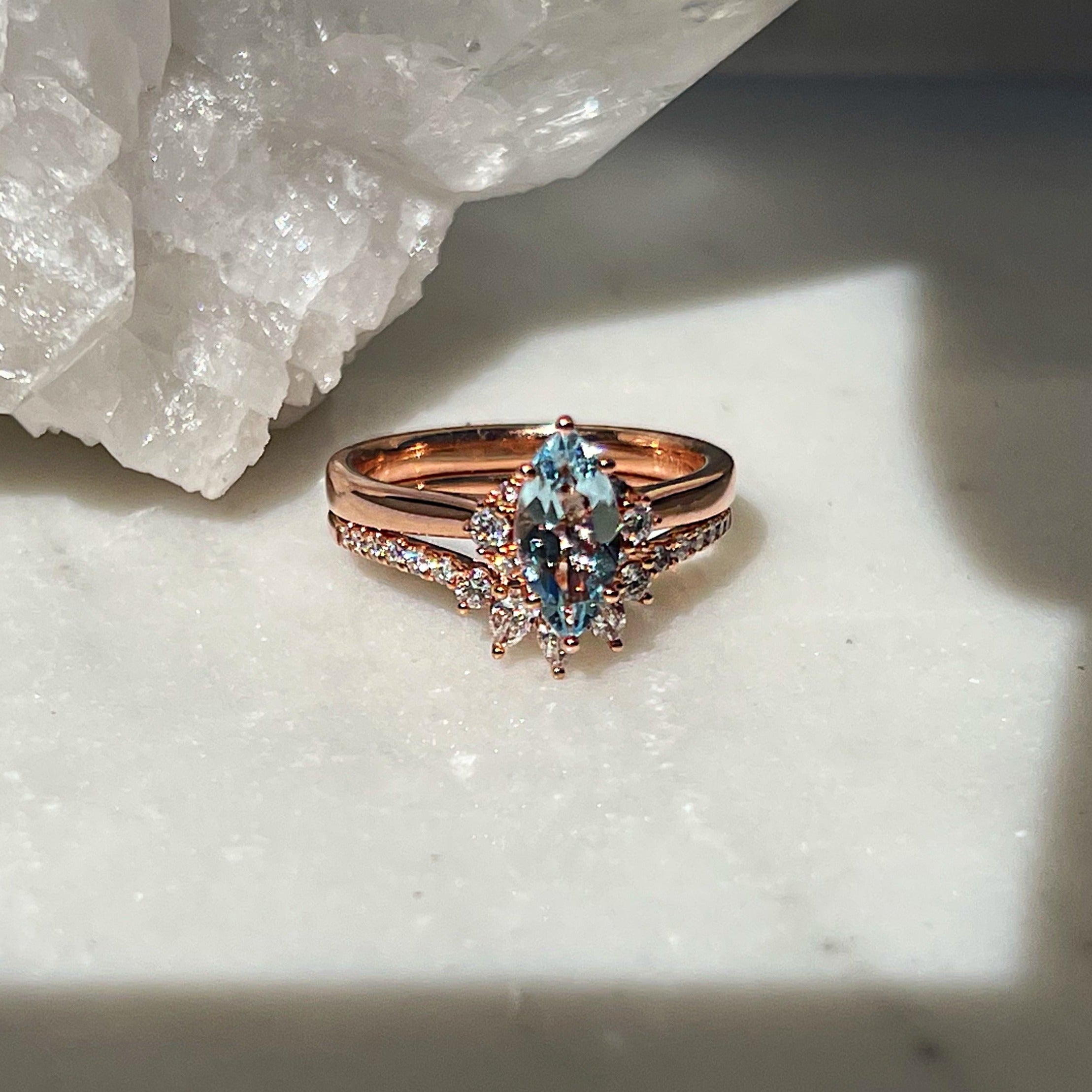 Clarisse Aquamarine Ring