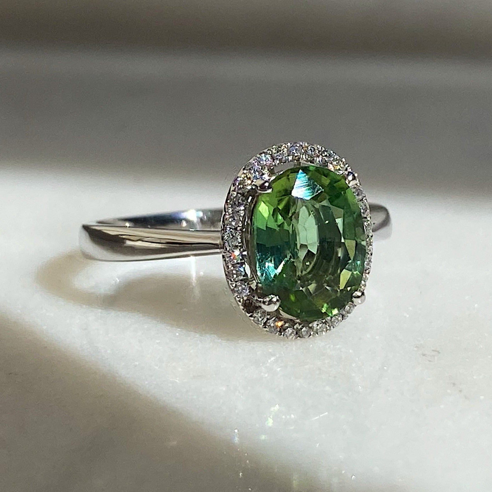 Bianca Green Tourmaline Ring