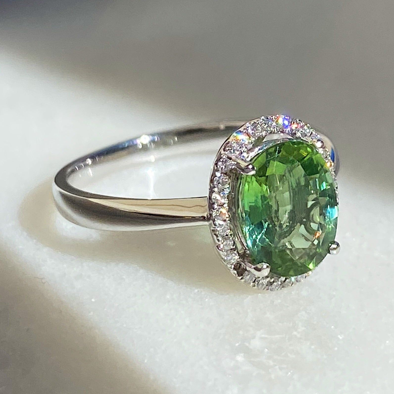 Bianca Green Tourmaline Ring