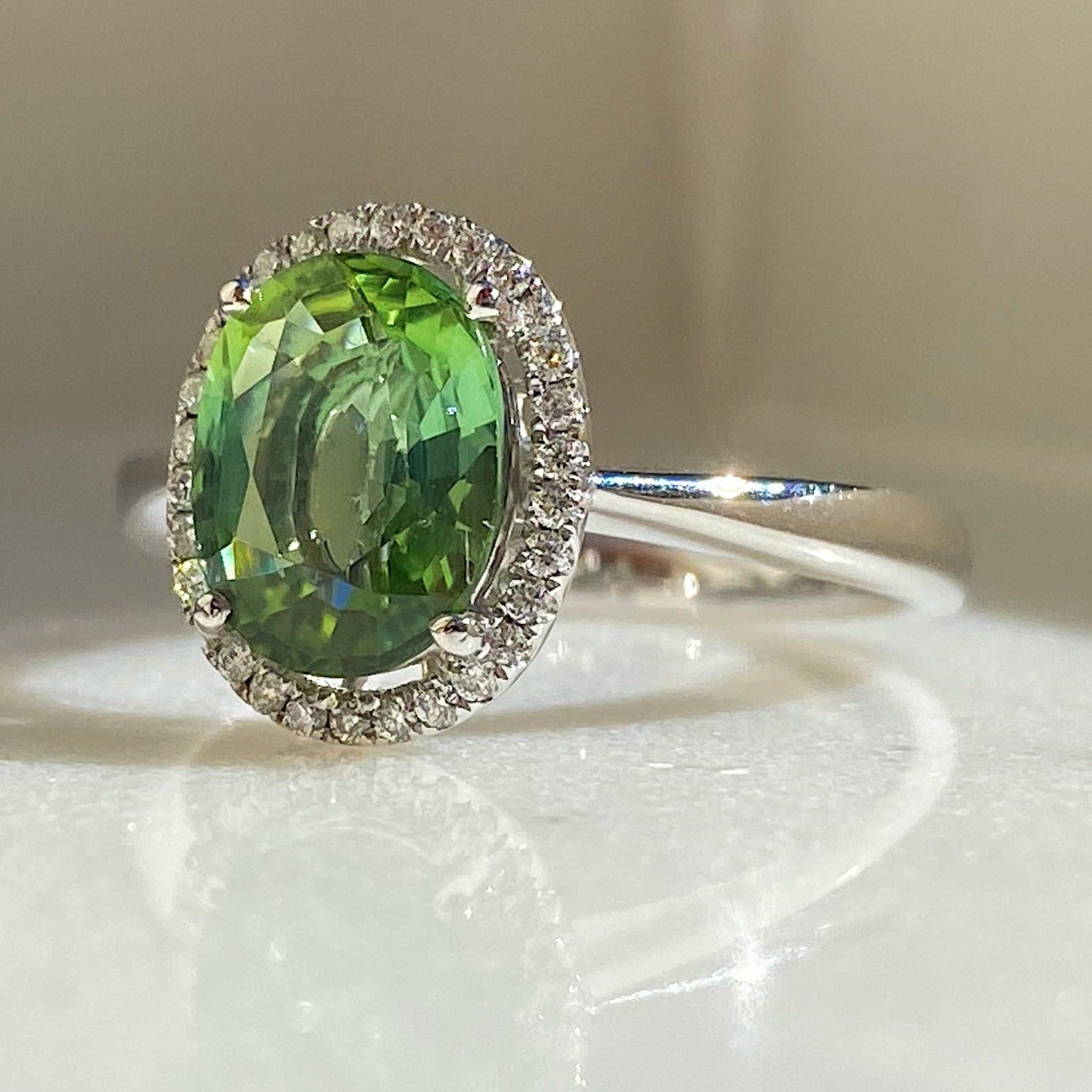 Bianca Green Tourmaline Ring