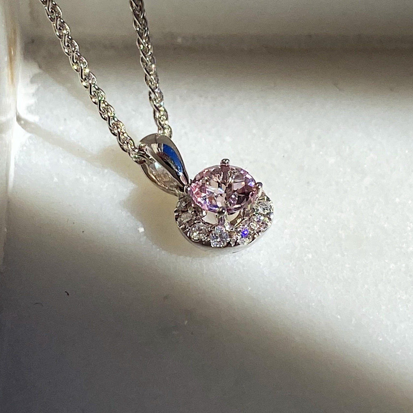 Melissa Pink Morganite Pendant