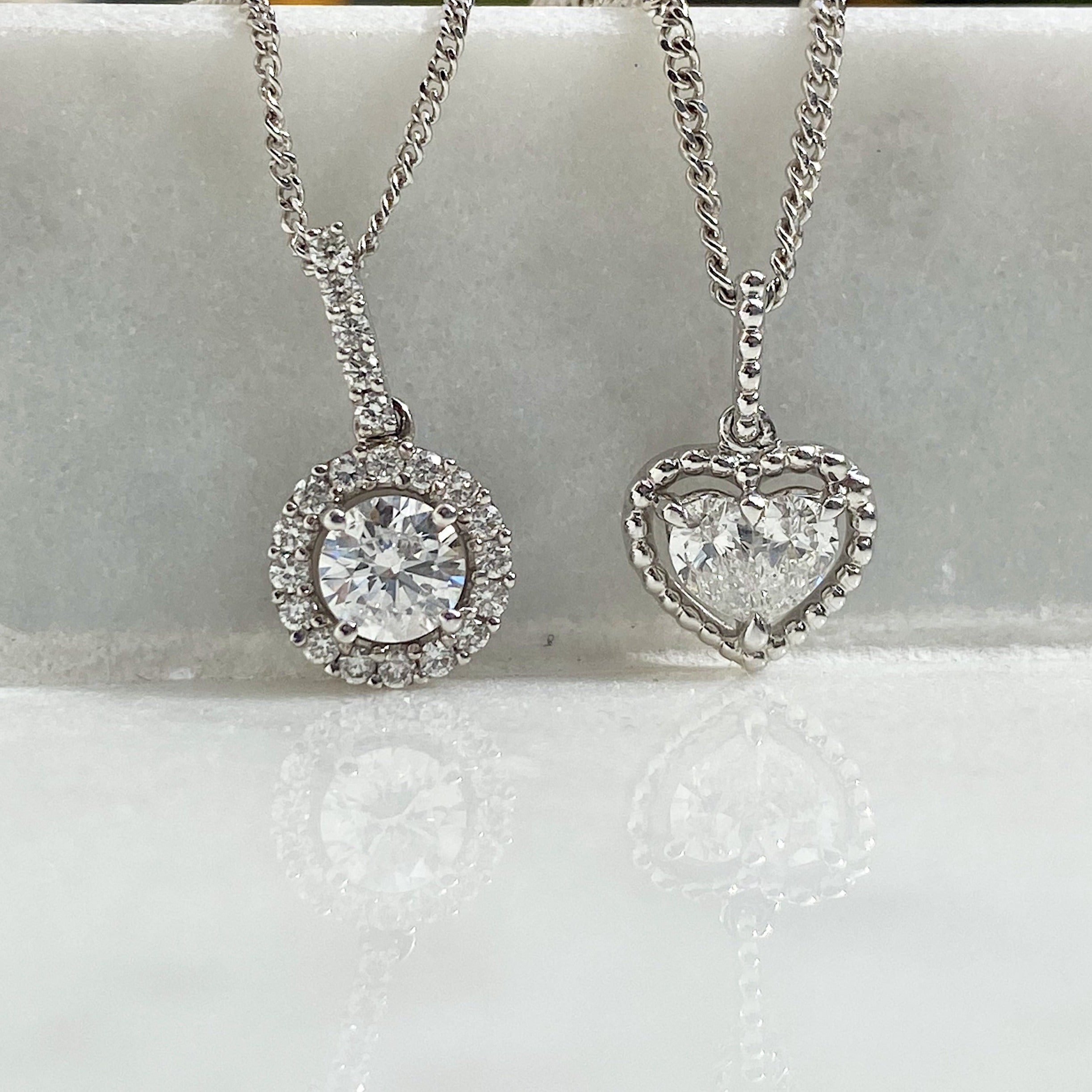 Kylie Heart Diamond Pendant