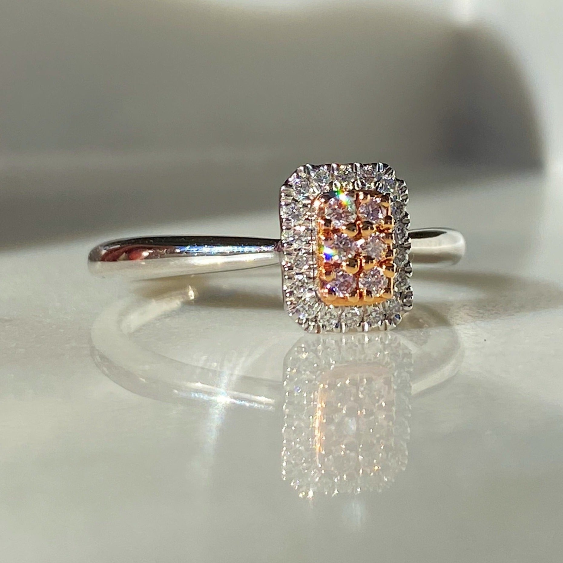 Dawn Blush Pink Diamond Ring