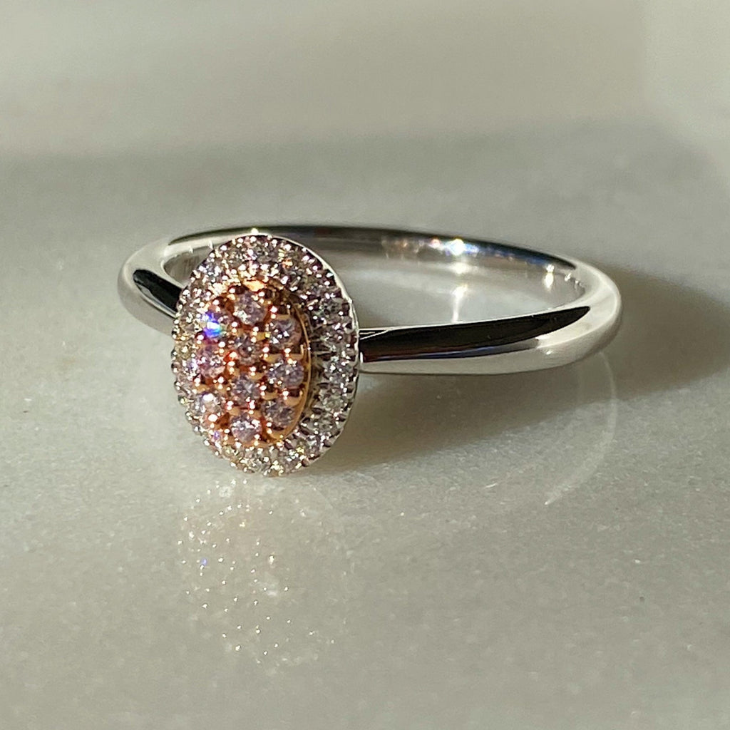 Blush pink deals diamond ring