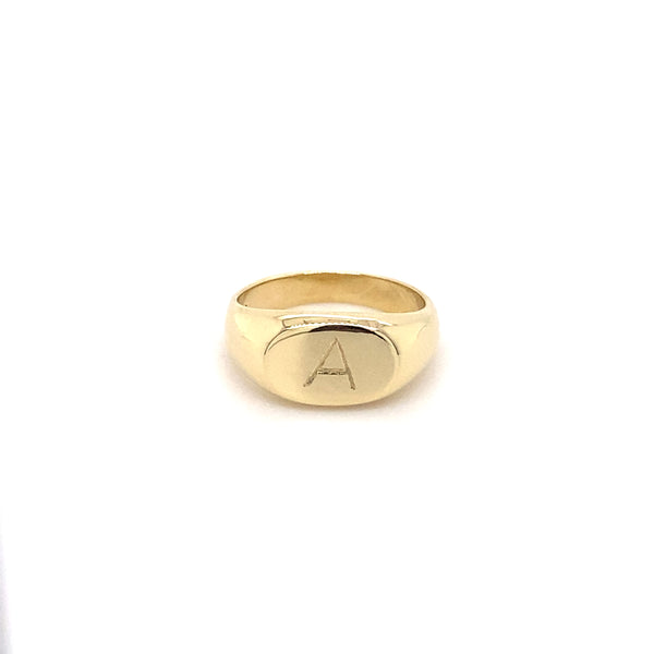 Letter Signet Ring