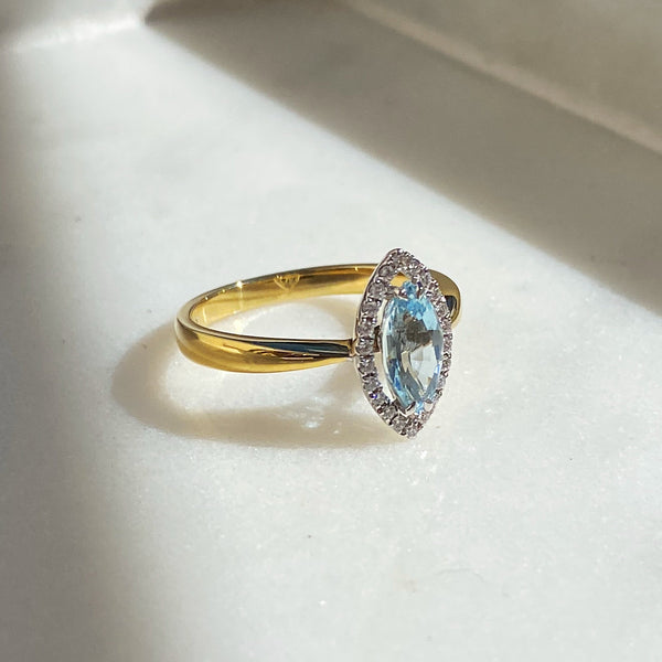 Aurora Aquamarine Ring