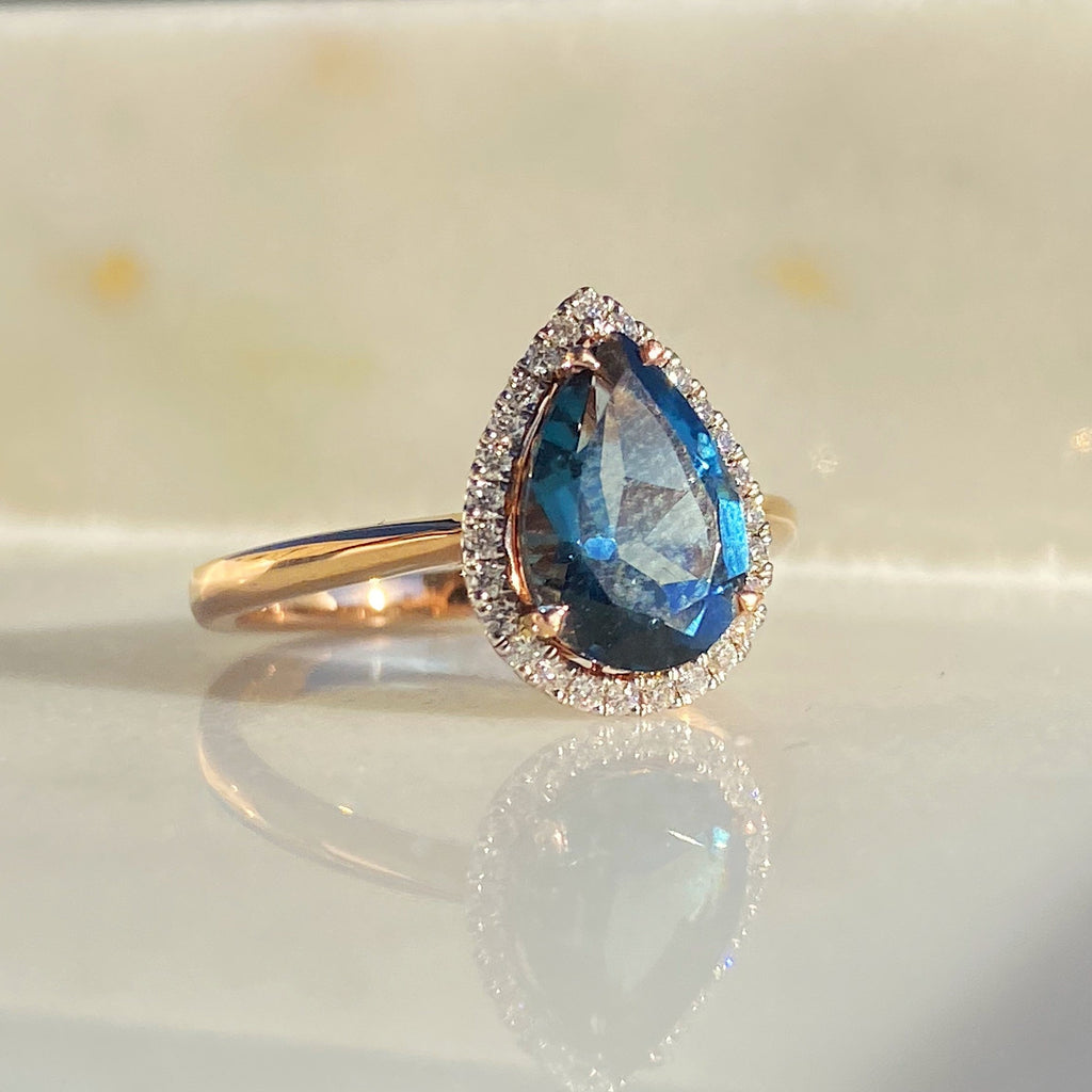 Coraline London Blue Topaz Ring