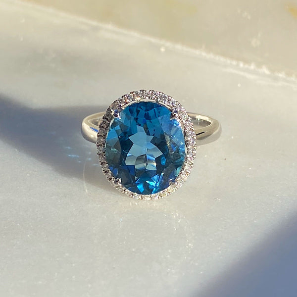 Emery London Blue Topaz Ring