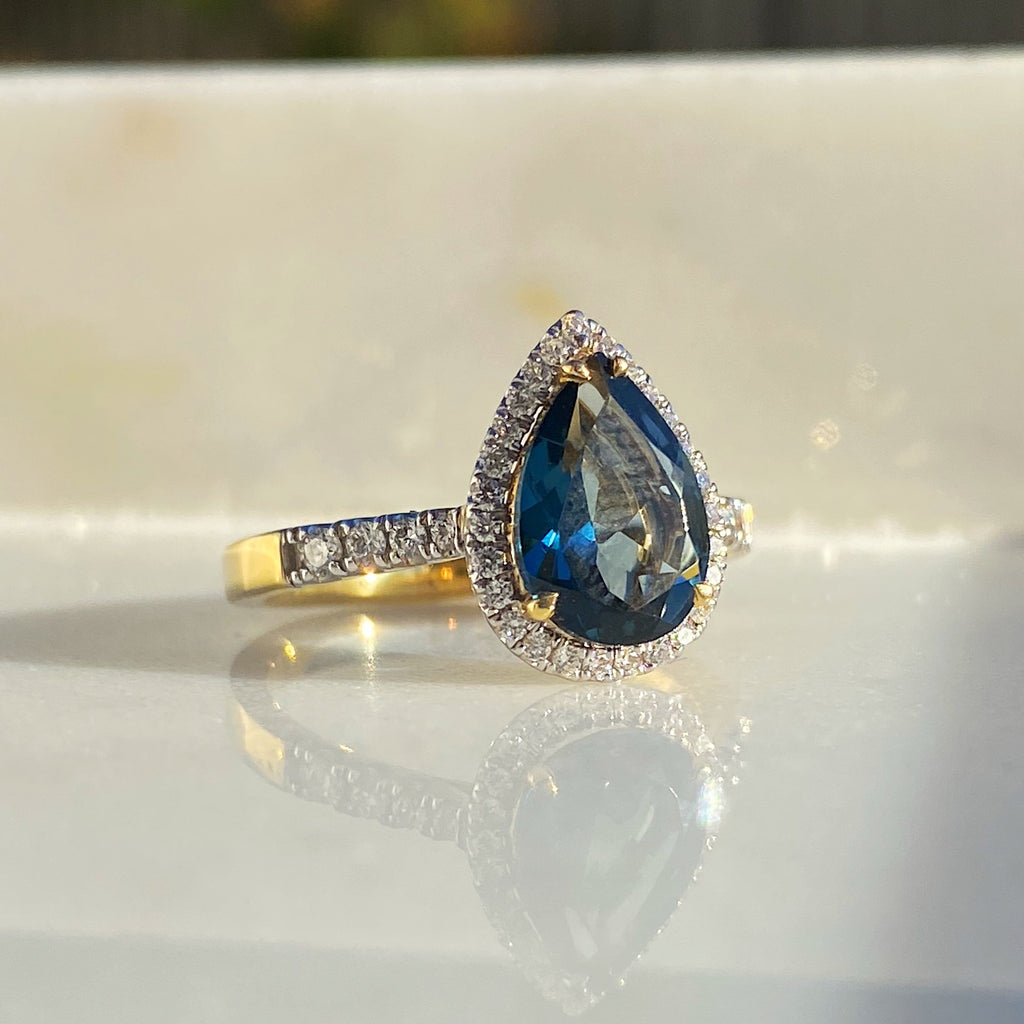 Samantha London Blue Topaz Ring