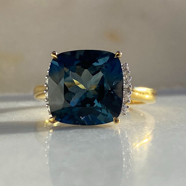 Maria London Blue Topaz Ring