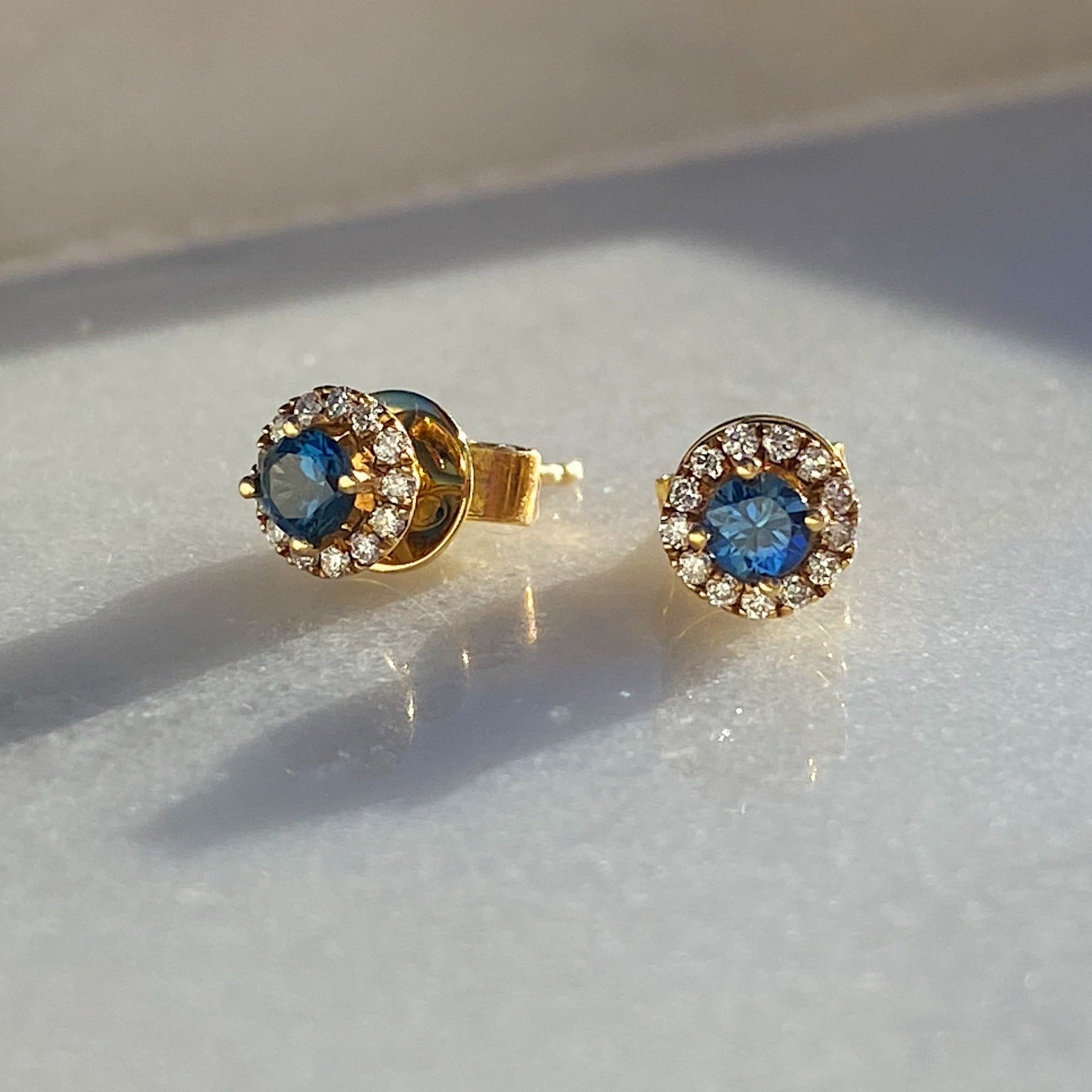 Liliana Ceylon Sapphire Earrings