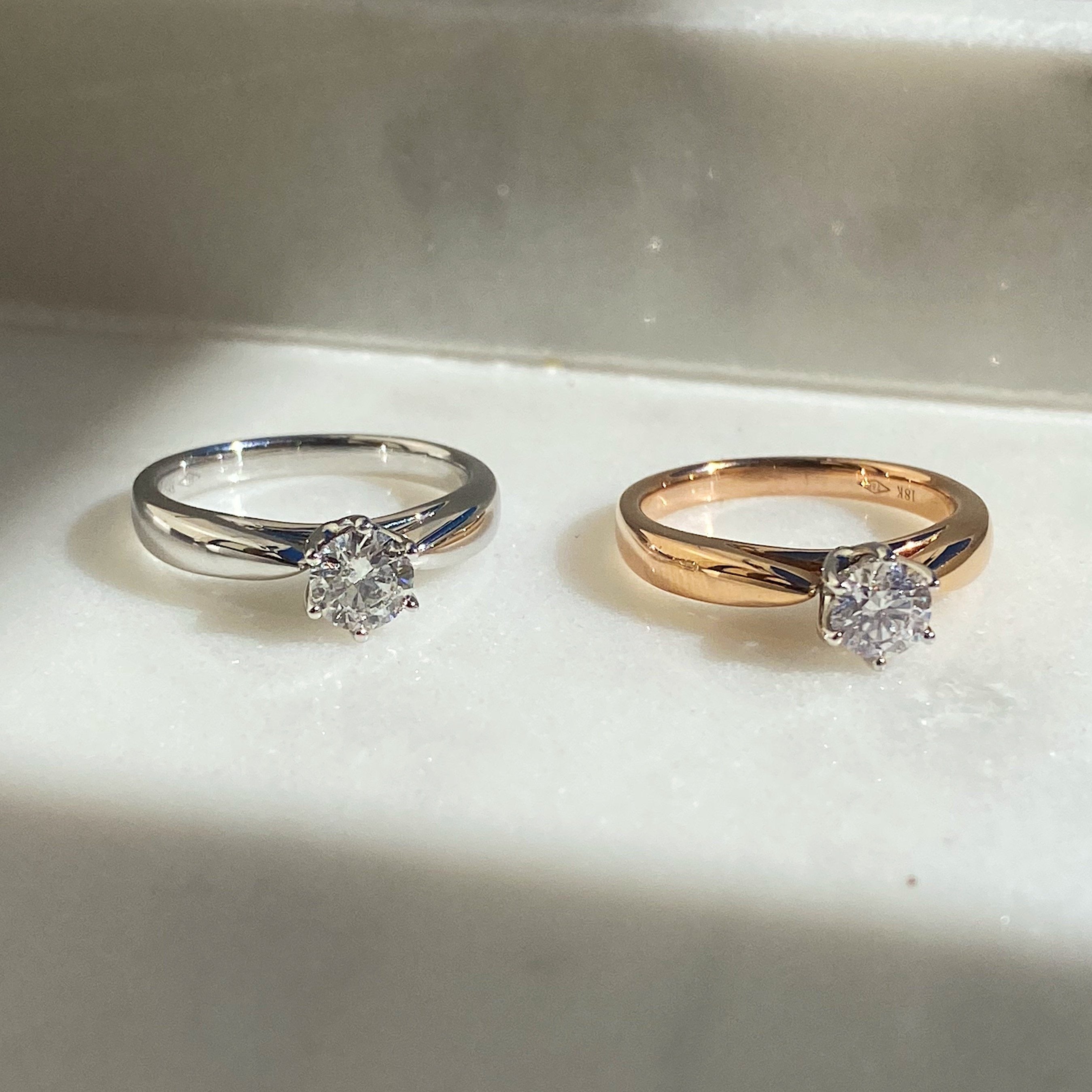 Aria Diamond Rosegold Ring