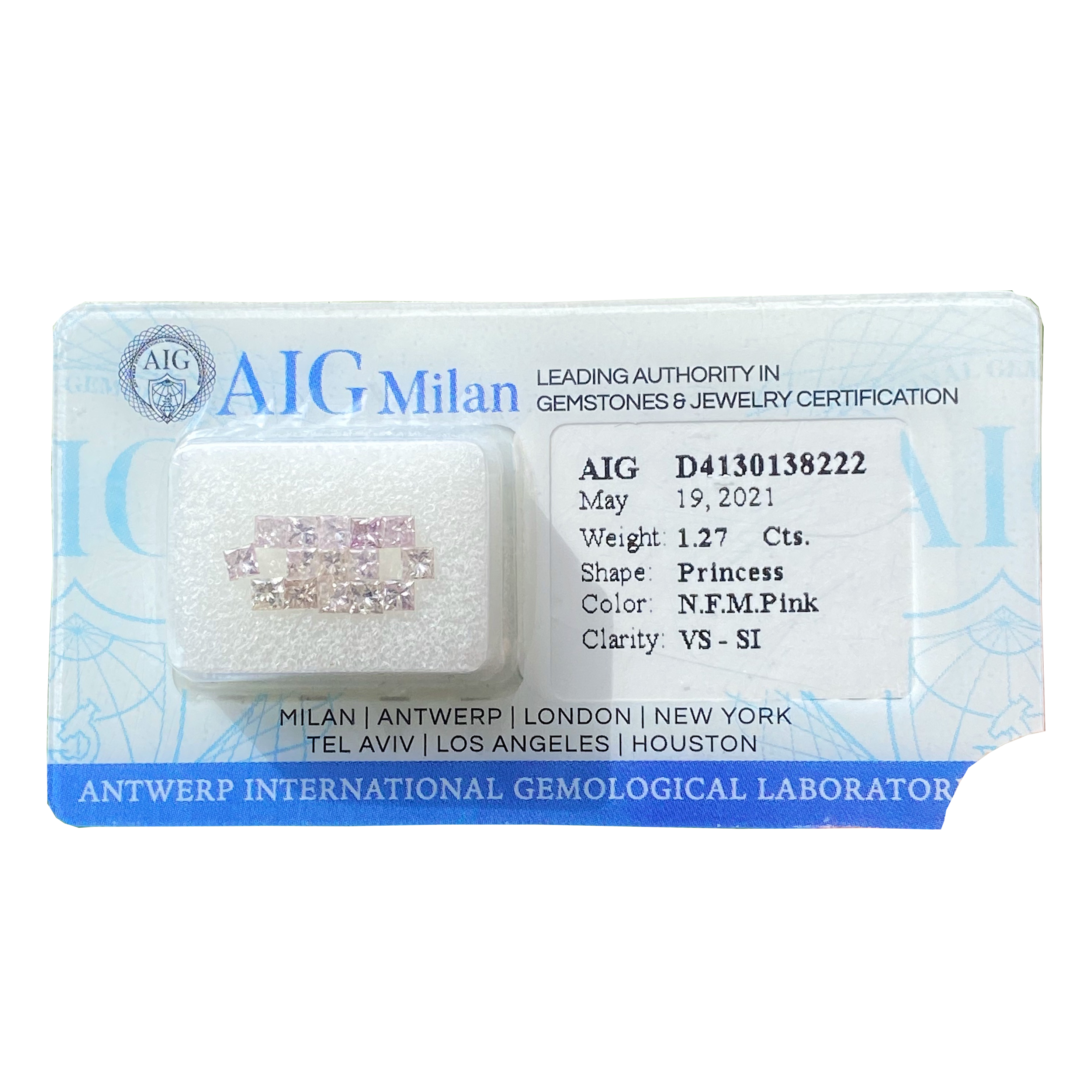 Natural Pink Diamond 1.27Cts Loose Stones