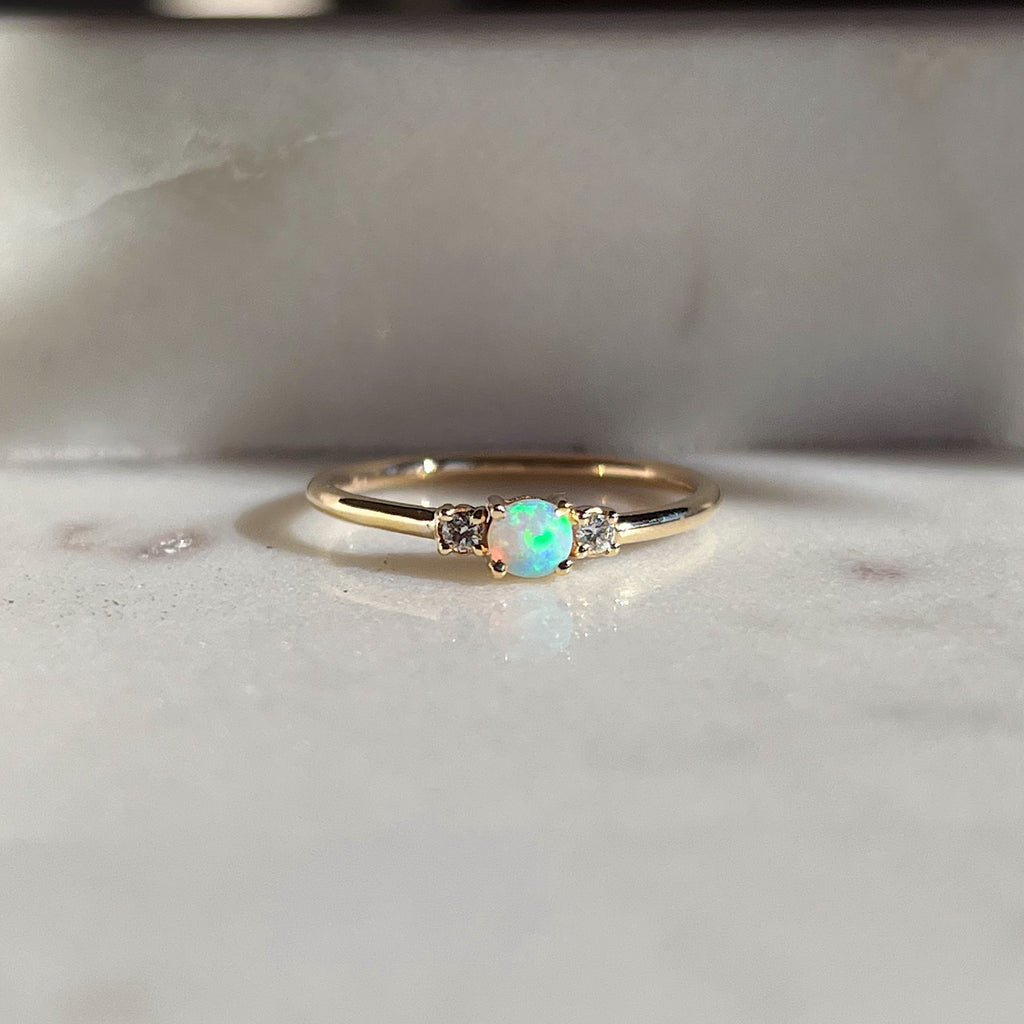 Opal Trilogy Ring